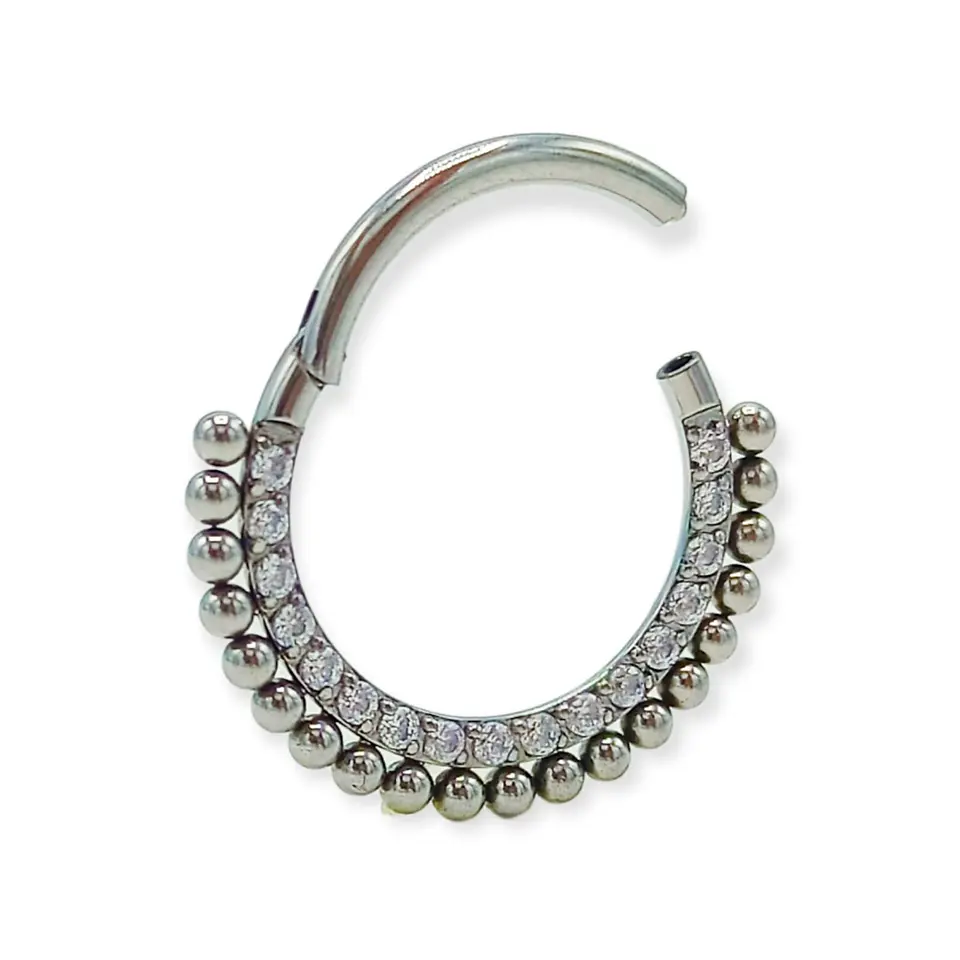 Piercing Septum Astm F136 Titanio Diadema Circonio 1
