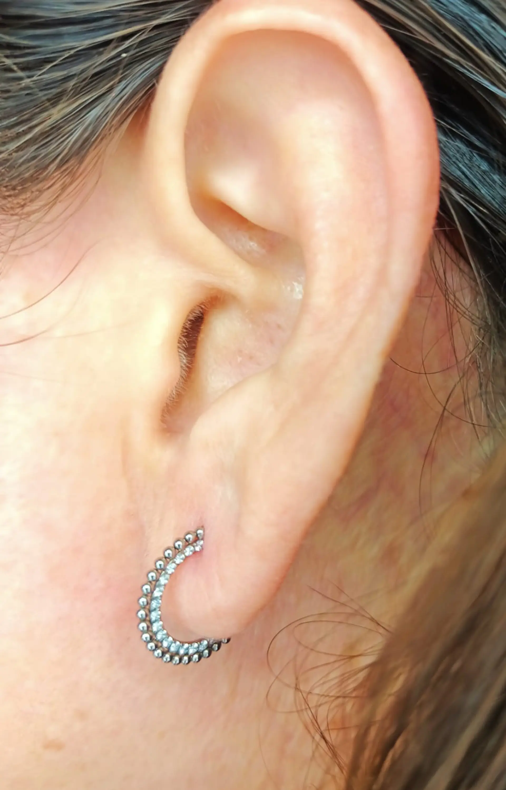 Piercing Septum Astm F136 Titanio Diadema Circonio 5