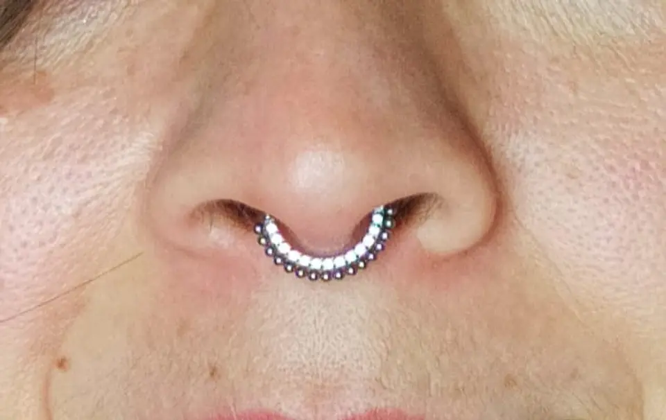Piercing Septum Astm F136 Titanio Diadema Circonio 6