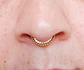 Piercing Septum F136 Titanio Diadema Chapada Oro 18kl 10mm 16g - Miniatura 6