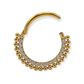 Piercing Septum F136 Titanio Diadema Chapada Oro 18kl 10mm 16g - Miniatura 1