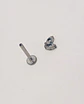 Piercing Labret Tragus F136 Titanio Hoja Circonio 8mm 16g - Miniatura 4