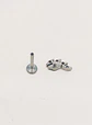 Piercing Labret Zirconia Astm F136 Titanio Alas 8mm - Miniatura 9