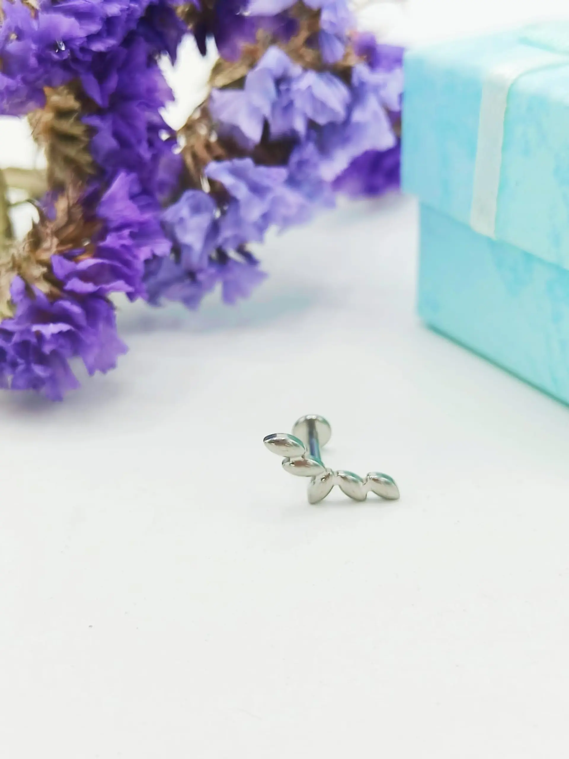 Piercing Labret Astm F136 Titanio Tragus Trepador 8mm 5