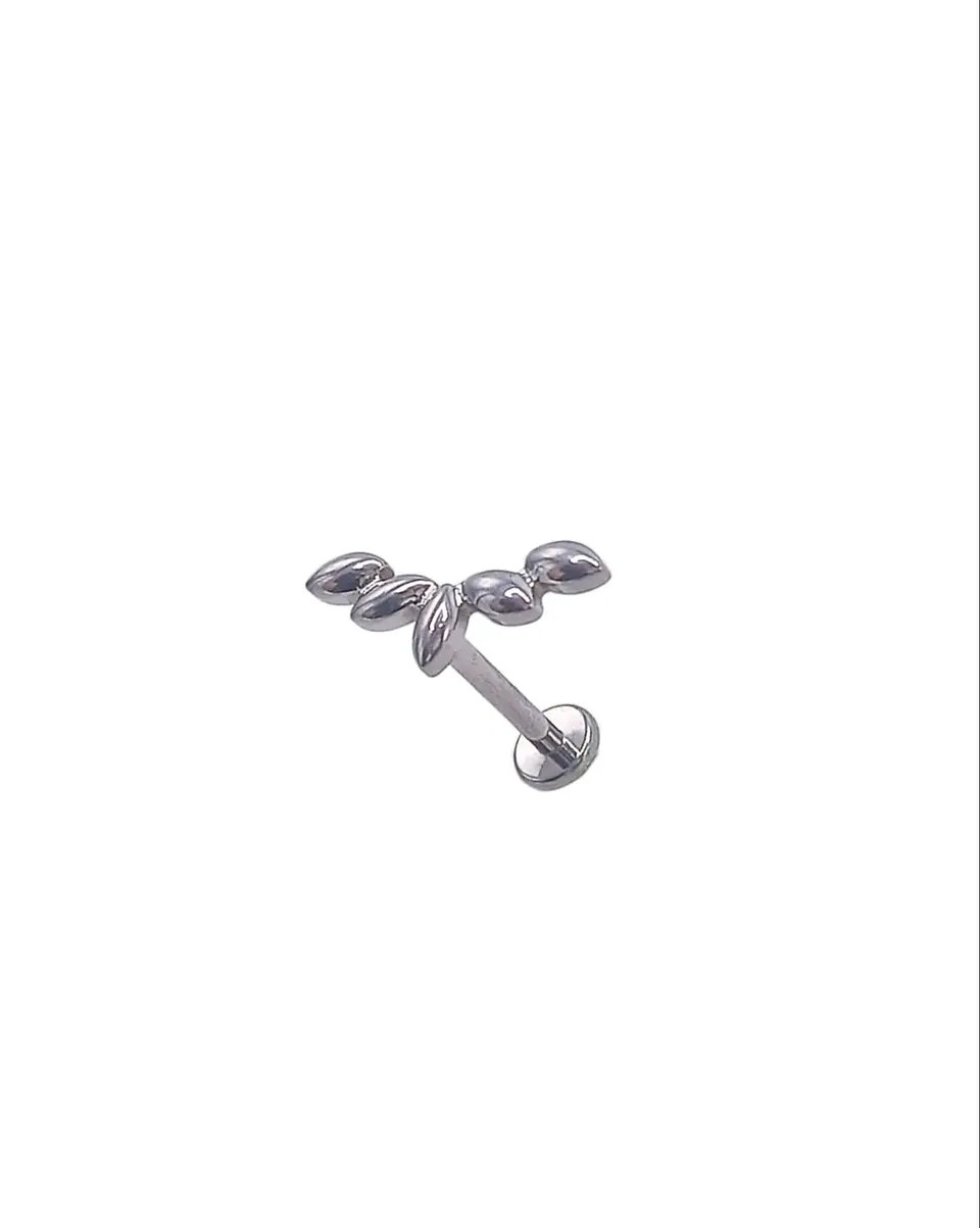 Piercing Labret Astm F136 Titanio Tragus Trepador 8mm 10
