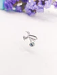 Piercing Labret Astm F136 Titanio Tragus Colibri 8mm - Miniatura 8