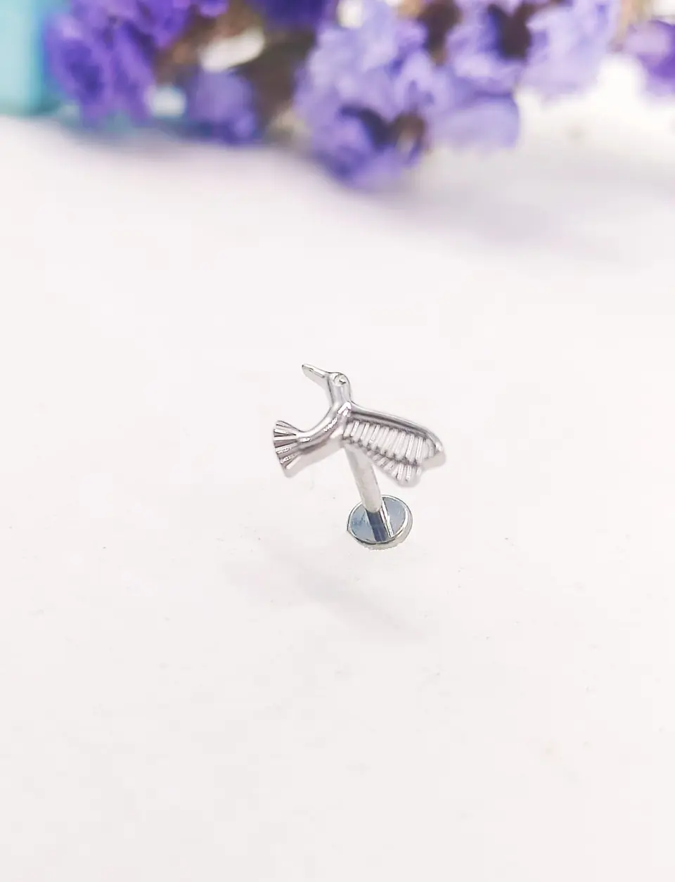 Piercing Labret Astm F136 Titanio Tragus Colibri 8mm 8