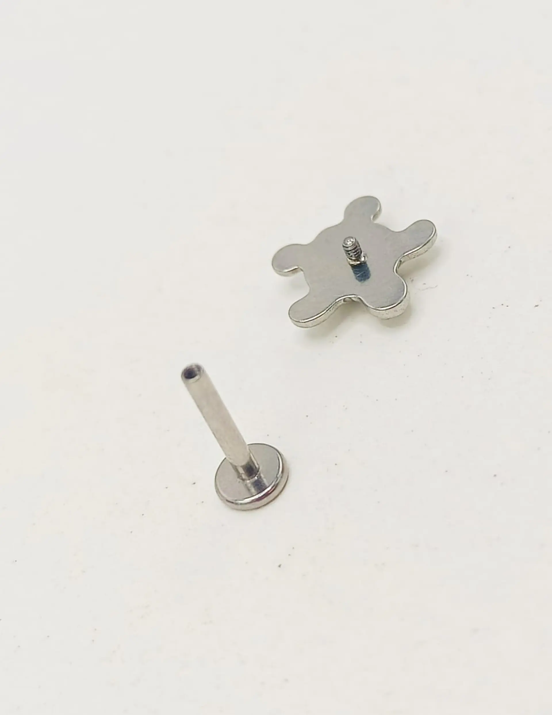 Piercing Labret Astm F136 Titanio Tortuga Tragus 8mm 5