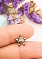 Piercing Labret Astm F136 Titanio Tortuga Tragus 8mm - Miniatura 8