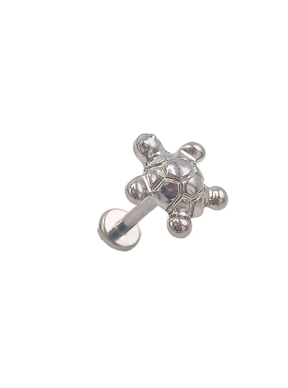 Piercing Labret Astm F136 Titanio Tortuga Tragus 8mm 1