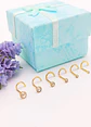 Set 6 Piercing Cesta Nostril Punto Luz Tipo S Chapados En Oro 18k - Miniatura 2