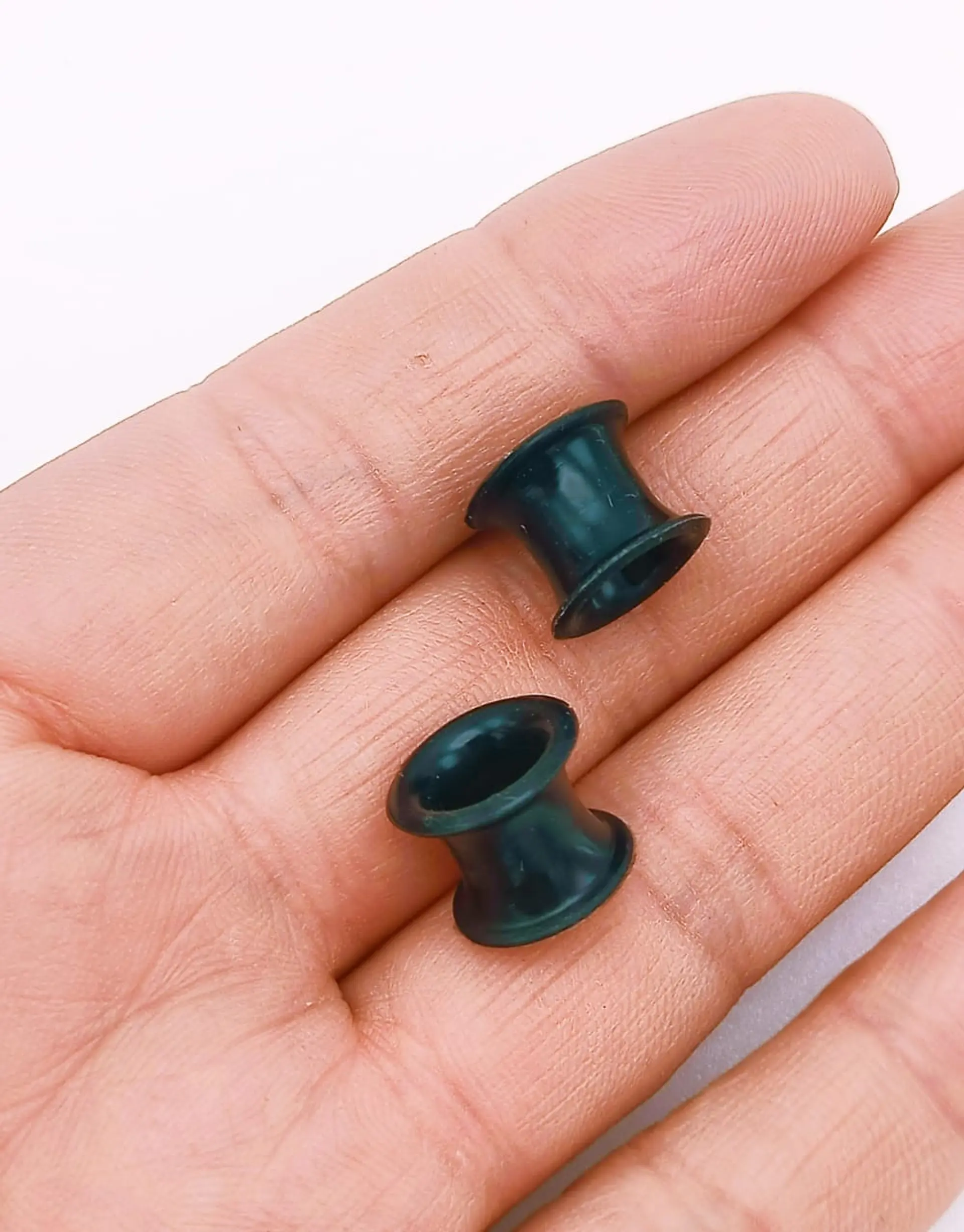 Aros Expansores Oreja 8mm Acampanado Estiradores Silicona 4