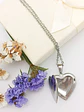 Cadena con dije Relicario corazon liso hipoalergenico  - Miniatura 2