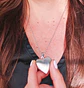 Cadena con dije Relicario corazon liso hipoalergenico  - Miniatura 8