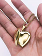 Camafeo Relicario con forma de Corazón Love/Amor  Guardafoto Guardapelo  - Miniatura 5