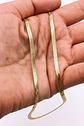 Colgante Cadena Tejido Serpiente 3mm Chapado En Oro 18kl - Miniatura 4
