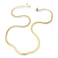 Colgante Cadena Tejido Serpiente 3mm Chapado En Oro 18kl - Miniatura 5