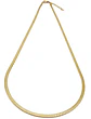 Colgante Cadena Tejido Serpiente 3mm Chapado En Oro 18kl - Miniatura 7