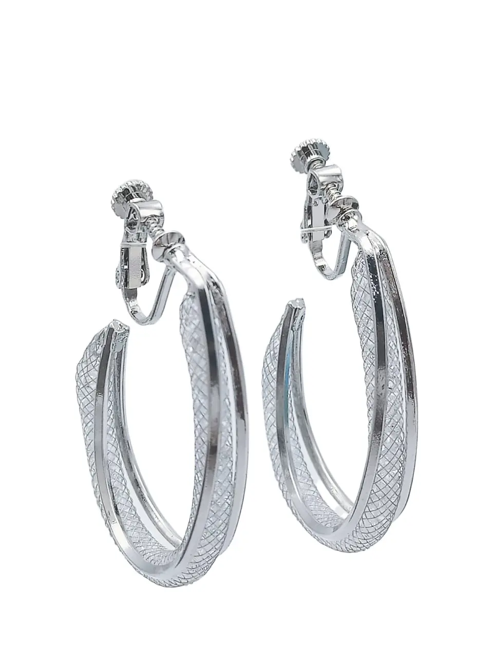 Argollas largas Sin Perforación Plateadas earcuff 1