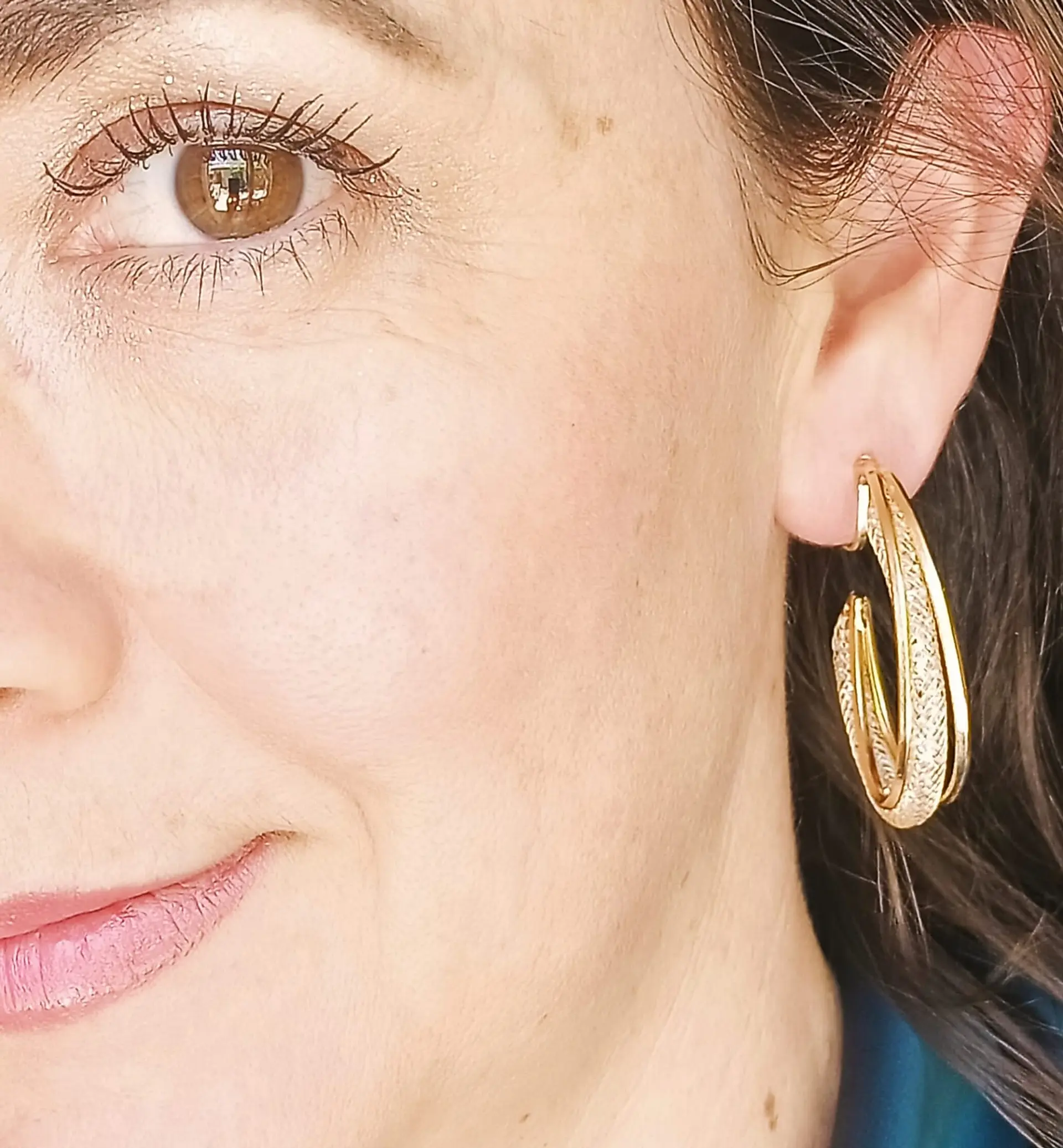 Argollas Sin Perforación Bañadas en oro 14kl earcuff 3