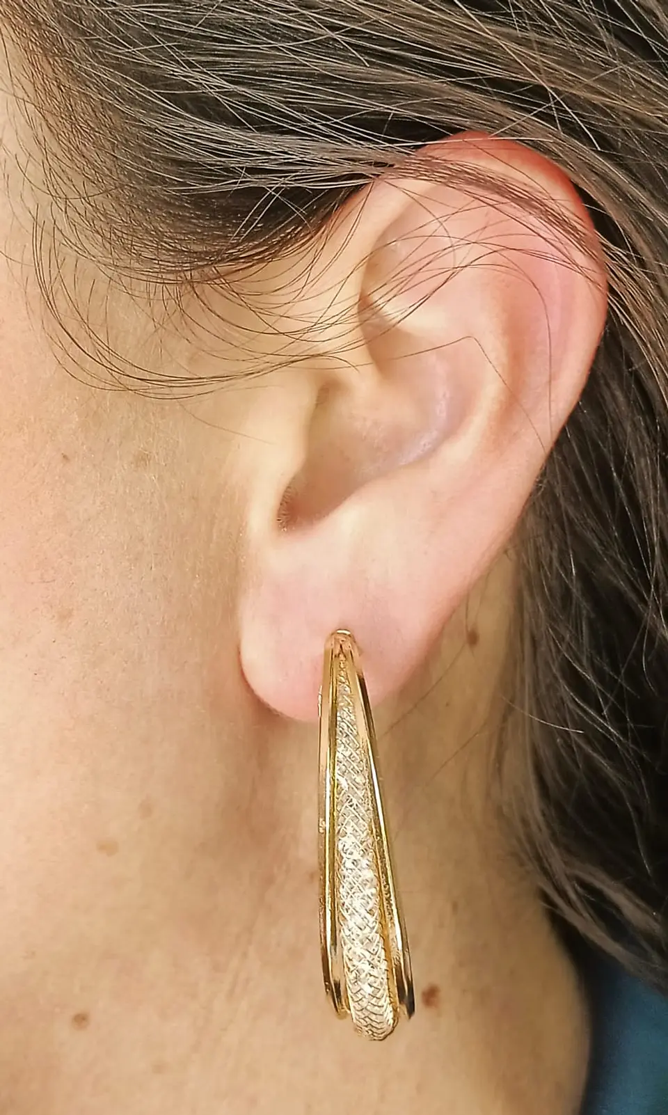 Argollas Sin Perforación Bañadas en oro 14kl earcuff 6