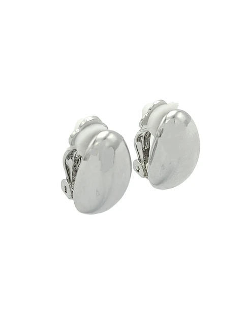 Aros Gota Espejo Plateada Sin Perforación Earcuff 