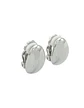 Aros Gota Espejo Plateada Sin Perforación Earcuff  - Miniatura 1