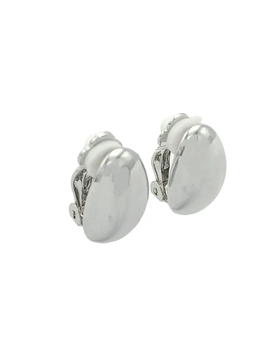 Aros Gota Espejo Plateada Sin Perforación Earcuff  1