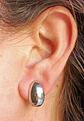 Aros Gota Espejo Plateada Sin Perforación Earcuff  - Miniatura 3