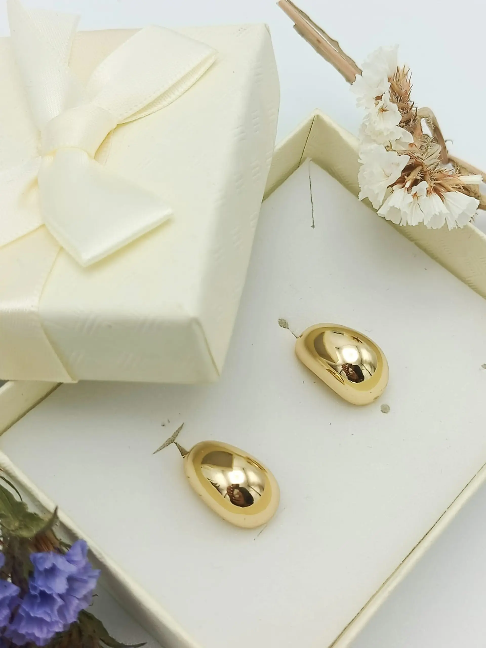 Aros Gota Huggies Chapado En Oro 18k Earcuff Sin Perforacion 2