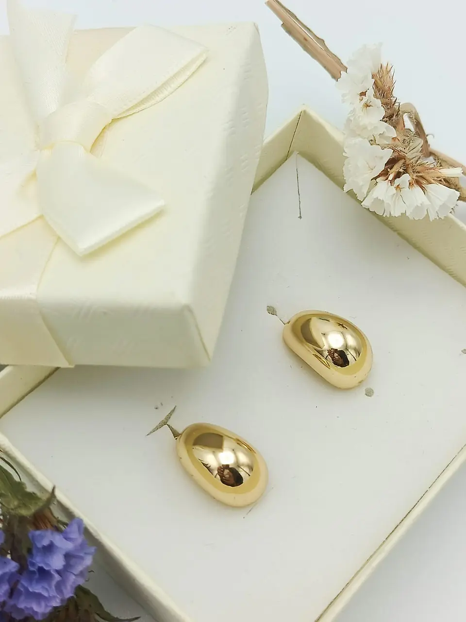 Aros Gota Huggies Chapado En Oro 18k Earcuff Sin Perforacion 2