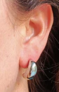 Aros Gota Huggies Chapado En Plata Earcuff Sin Perforación - Miniatura 3