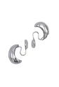 Aros Gota Huggies Chapado En Plata Earcuff Sin Perforación - Miniatura 8