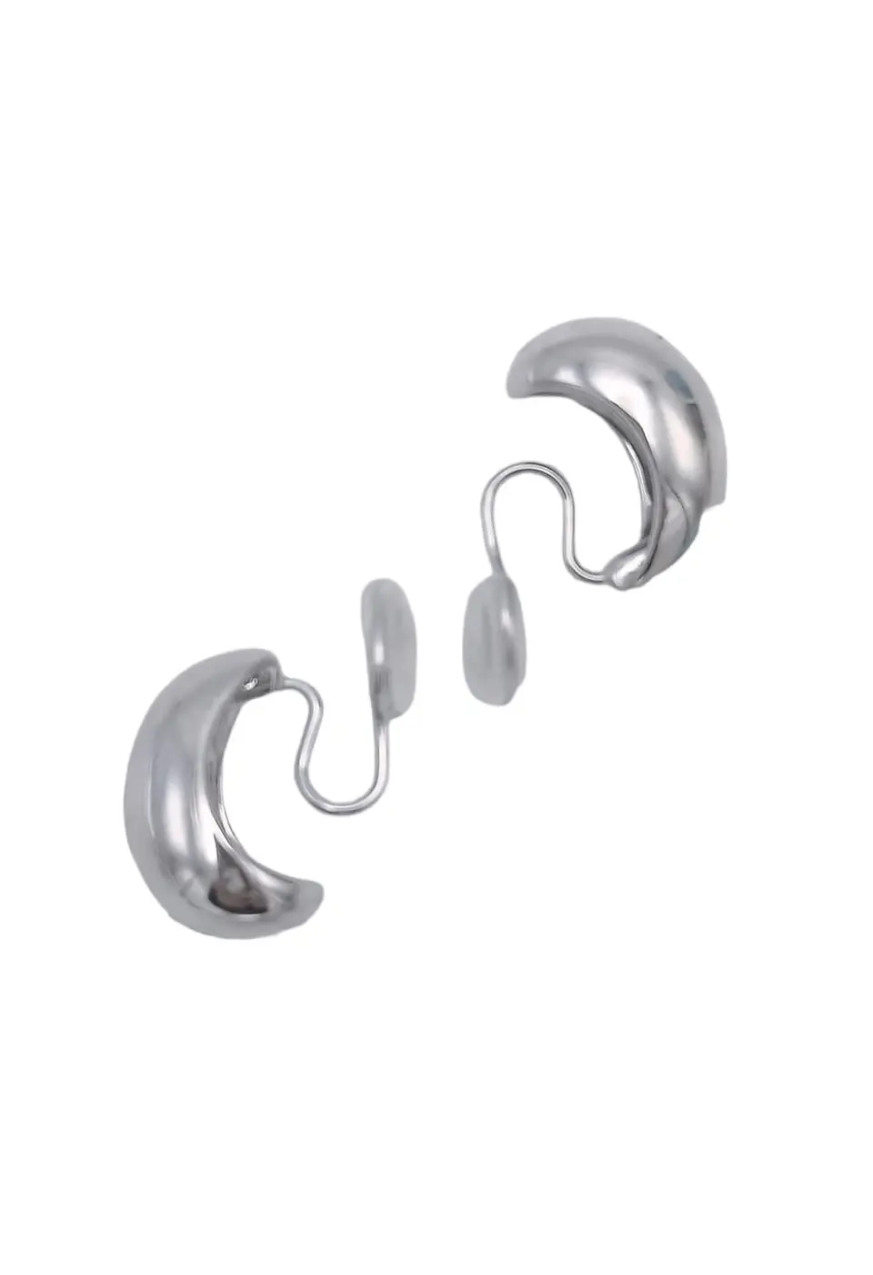 Aros Gota Huggies Chapado En Plata Earcuff Sin Perforación 8