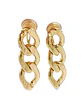 Aros Eslabones Chapado En Oro 18k Earcuff Sin Perforación - Miniatura 1