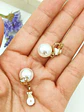 Aros Perla Zircon Chapado En Oro 18k Earcuff Sin Perforacion - Miniatura 4