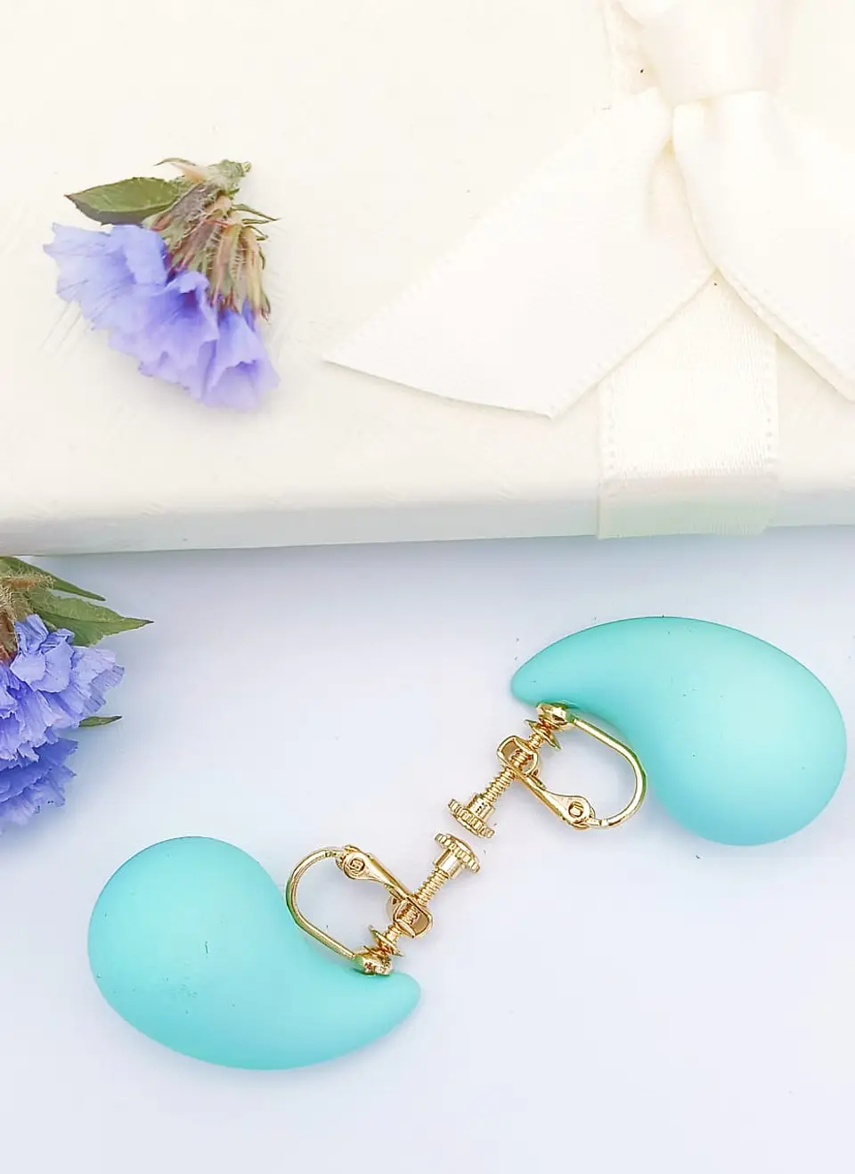 Aros Gota Celeste Earcuff Sin Perforacion Drop  4