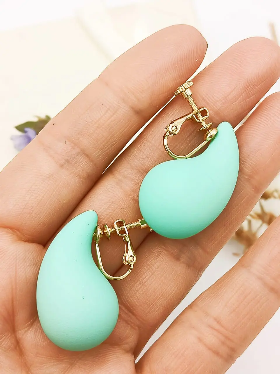 Aros Gota Celeste Earcuff Sin Perforacion Drop  5