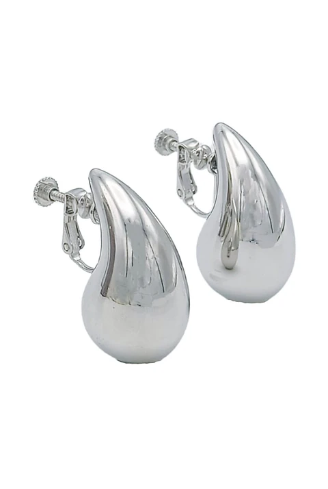 Aros Gota Chapado En Plata Earcuff Sin Perforación
