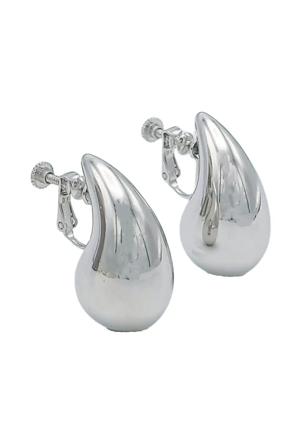 Aros Gota Chapado En Plata Earcuff Sin Perforación 1