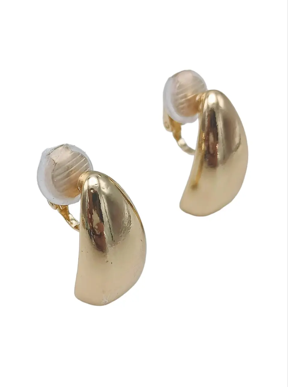 Aros Gota Espejo Earcuff Sin Perforacion Chapado En Oro 18k 8
