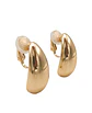Aros Gota Espejo Earcuff Sin Perforacion Chapado En Oro 18k - Miniatura 1