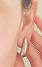 Aros Gota Espejo Viral Earcuff Sin Perforación Plateado - Miniatura 5