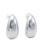 Aros Gota Espejo Viral Earcuff Sin Perforación Plateado - Miniatura 1