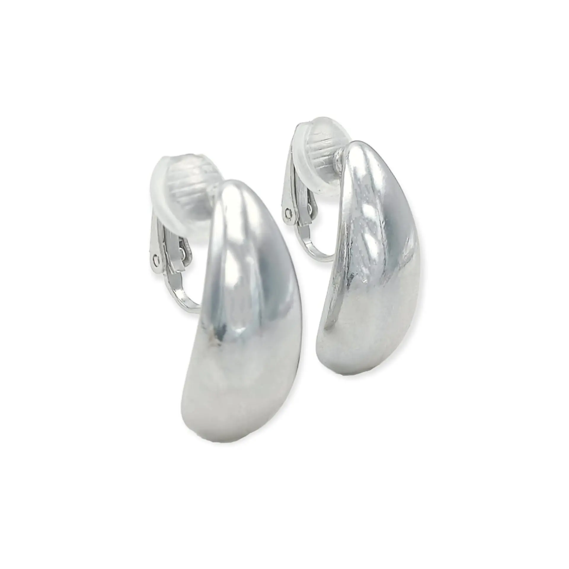 Aros Gota Espejo Viral Earcuff Sin Perforación Plateado 7