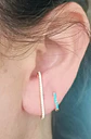 Aros Envolventes Modelo Monolito Plata S925 Chapada En Oro 18k - Miniatura 3