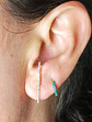 Aros Envolventes Modelo Monolito Plata S925 Chapada En Oro 18k - Miniatura 6