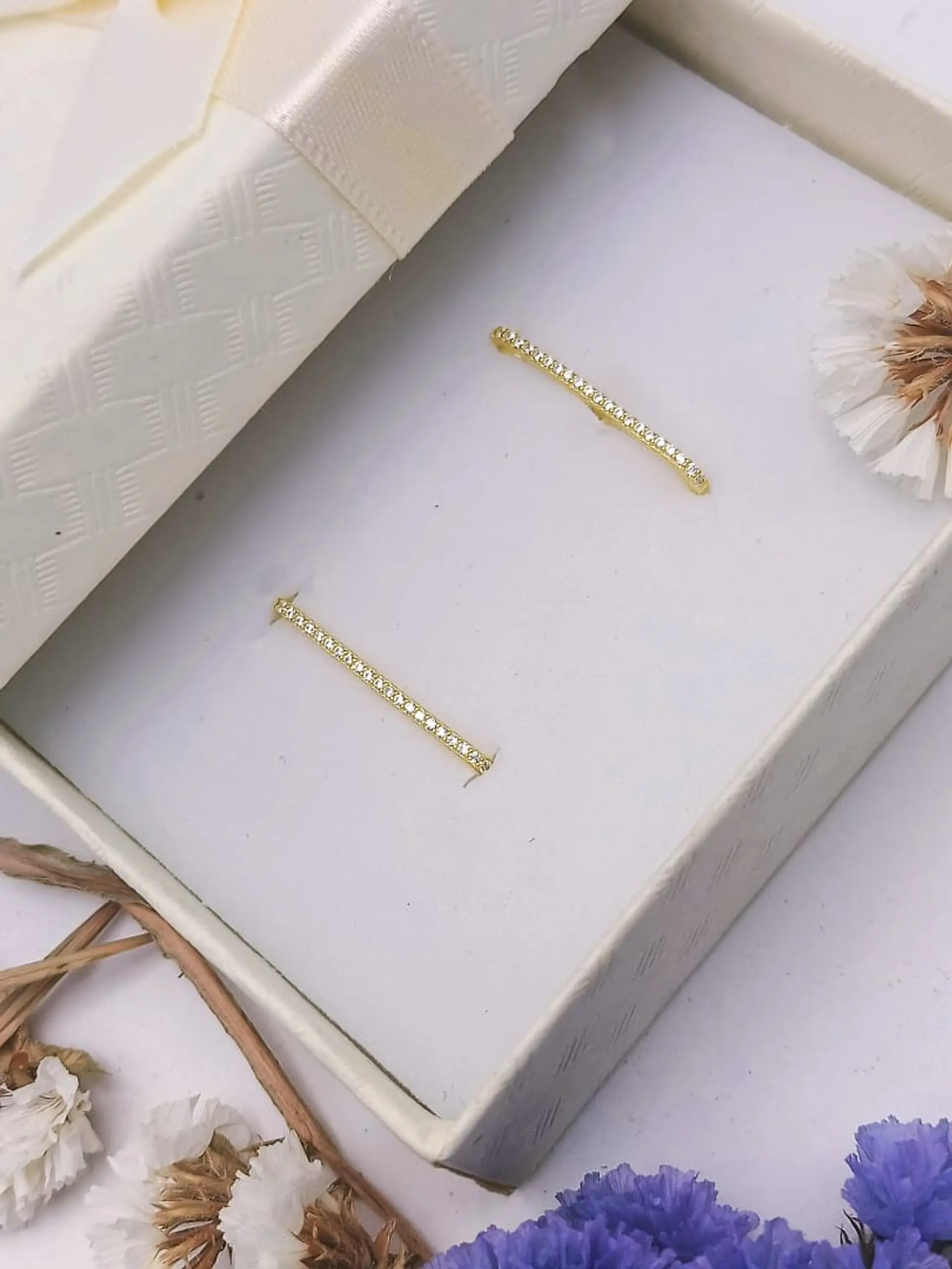 Aros Envolventes Modelo Monolito Plata S925 Chapada En Oro 18k 2
