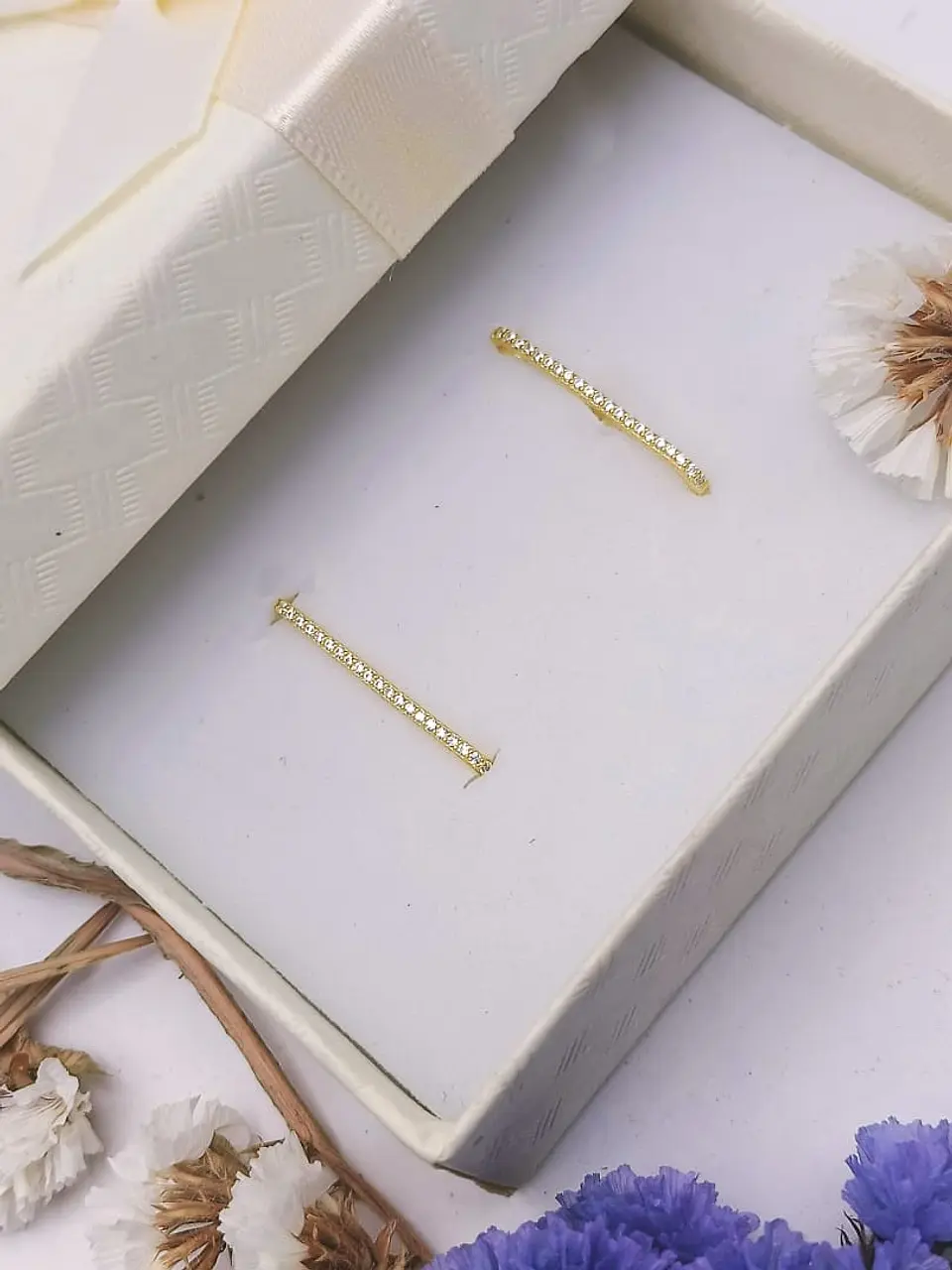 Aros Envolventes Modelo Monolito Plata S925 Chapada En Oro 18k 2