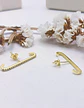 Aros Envolventes Modelo Monolito Plata S925 Chapada En Oro 18k - Miniatura 4